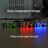 Светодиодные цифровые автомобильные часы с отображением температуры