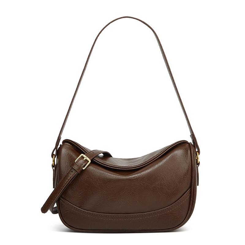 2025 Meillard Винтажный Корейский Дизайн Женская Сумка Кроссбоди и На Плечо - Универсальный Стиль Пельмень