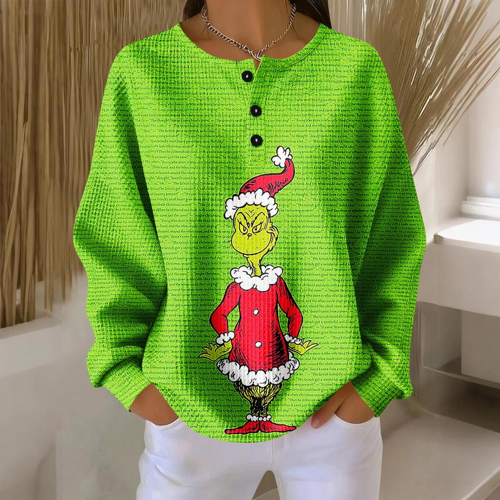 Women's Casual Shirts Long Sleeve Tops Button Up V Neck Loose Knit Fall Favorites For Women