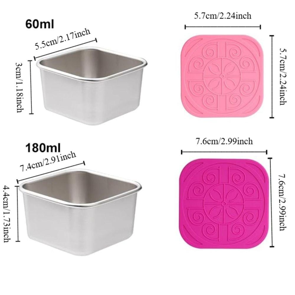 6 шт. Герметичный соусник квадратный контейнер для закусок контейнер для хранения продуктов стаканчик для салатной заправки рабочий
