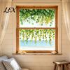 Shop Front Display Sticker Green Vine Static Window Clings, Artificial Ivy Lemon Stickers, Natural Light Shadow Decor No?Glue PVC Transparent Glass