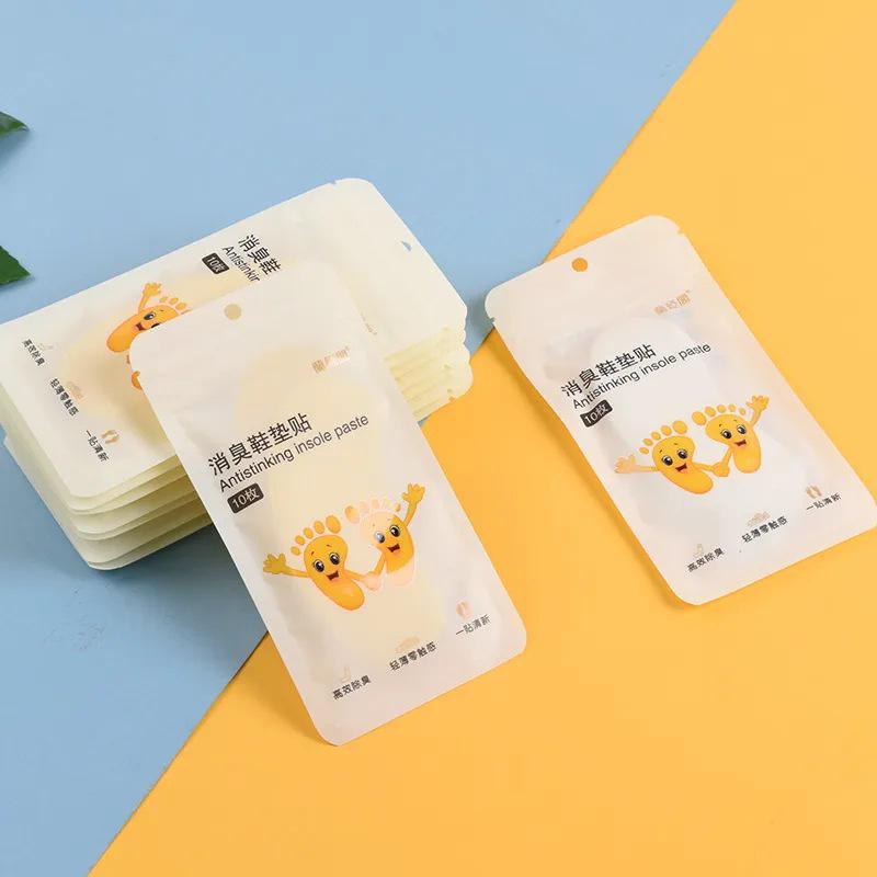 Fresh Lemon Deodorizing Shoe Stickers - Eliminates Odors, Sterilizes, and Absorbs Foot Sweat