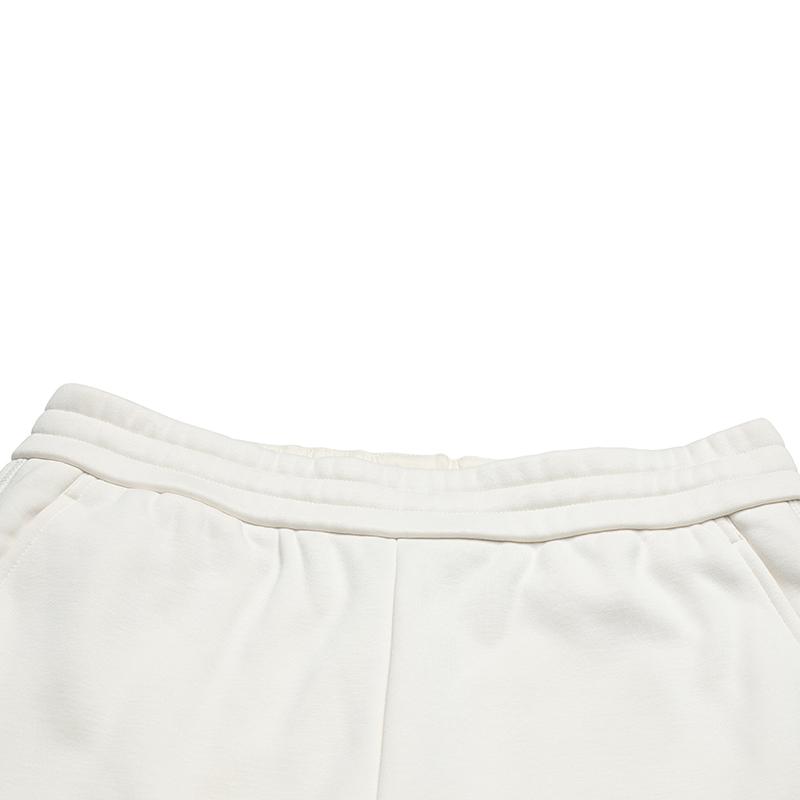 Fila Оригинальные женские флисовые спортивные штаны на кулиске, модные, простые, теплые, свободные, прямого кроя, вязаные, повседневные брюки, женский низ, цвет парного белого F51W549602FIV