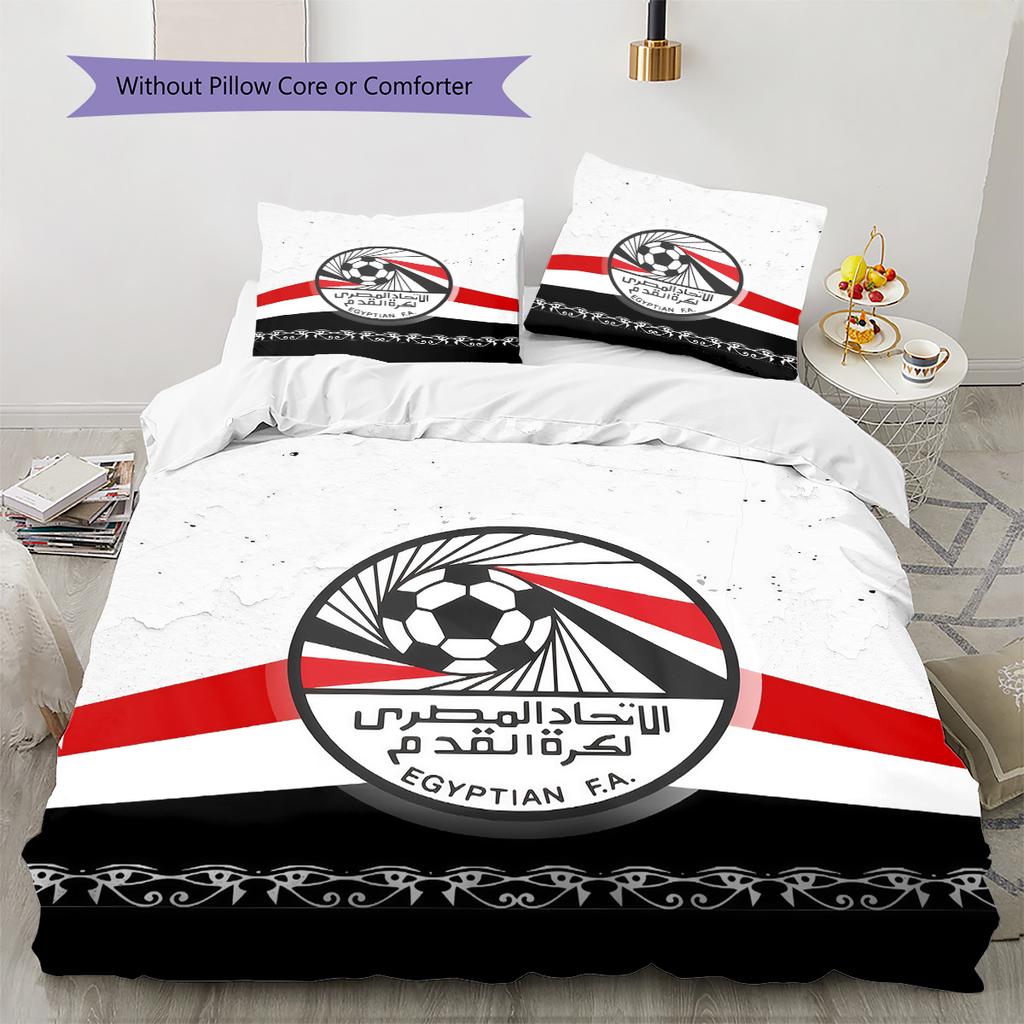 Egyptian FA Pattern Bedding Quilt Set Home Decoration Gift (1 * duvet cover + 2 * pillowcase without core)