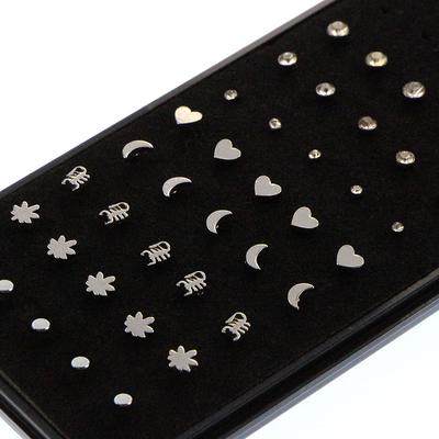 40 шт. Кольца для носа, костяные гвоздики, 20 г, нержавеющая сталь, украшения для пирсинга тела