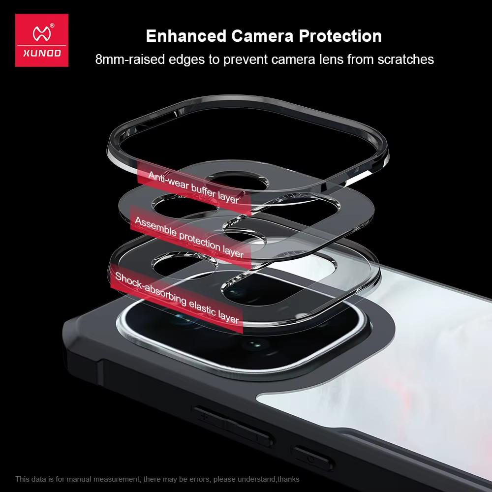 XUNDD For Vivo iQOO 15 Case Airbag Shockproof Casing Luxury Back Cover With Rotatable Magnetic Holder