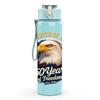 1PC USA 250 Years Eagle Liberty Bell 750ml Color Plastic Sports Water Bottle Leakproof Flip Straw Lid Suitable for Sports Office Home Use