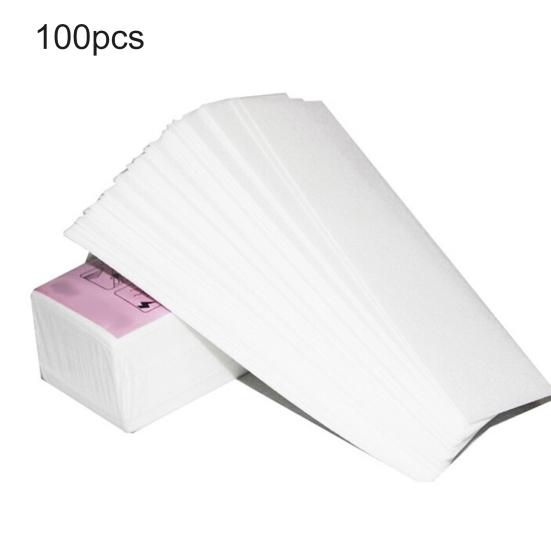 100 шт. одноразовые нетканые восковые бумажные средства для депиляции на ногах, аксессуары для удаления волос