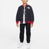 Jordan Logo Print Reversible Baseball Jacket Kids Jackets Black DO3461-010