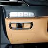 For Genesis GV80 2025 2026 Car Tuning Carbon Fiber Auto Electronic Brake Button Control Panel Set Cover Trim Accessories LHD
