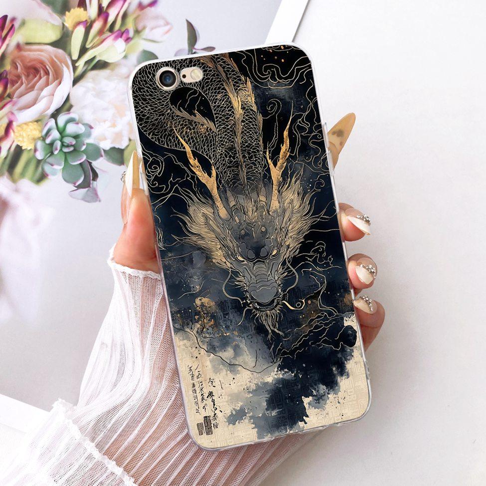 Transparent Casing For iPhone 6s Phone Case For iPhone 6 Cover Luxury Fashion Butterfly Funny Cute Painted