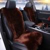 Меховой чехол на сиденье автомобиля, универсальный плащ, зимний полный комплект, теплая утепленная плюшевая подушка из искусственной шерсти, нескользящая подушка для салона автомобиля