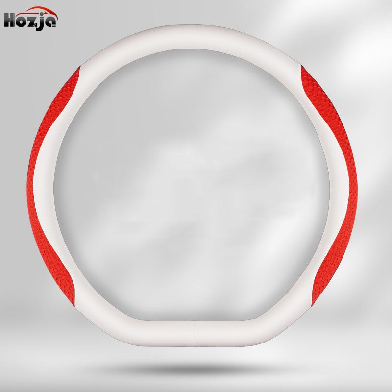 CQM1 Leather Car Steering Wheel Cover for Mercedes Benz E53 E63 S580e S680 CLA250 CLA35 CLA45 CLE53 GT53 GT63 GT55 A35 Accessories