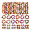 Party Hawaiian Garland 12-color Petal Necklace, Bracelet, Four-piece Set, Holiday Event Dress-up Accessories