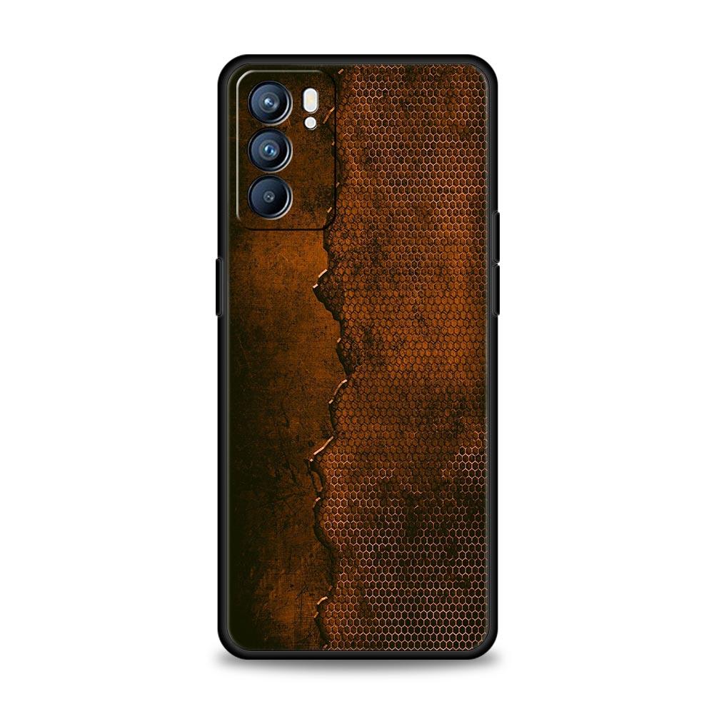 Винтажный индустриальный стиль Ржавый чехол для телефона Для Oppo Reno 13 12 11 10 7 F Find X5 X6 A98 A80 A79 A78 A57 A54 A31 A17 Pro Мягкий ТПУ