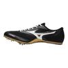 Mizuno Короткие шиповки Амортизация Нескользящие Прочные Низкие Спринтерские Беговые Кроссовки Унисекс Обувь Черно-белые U1GA232404