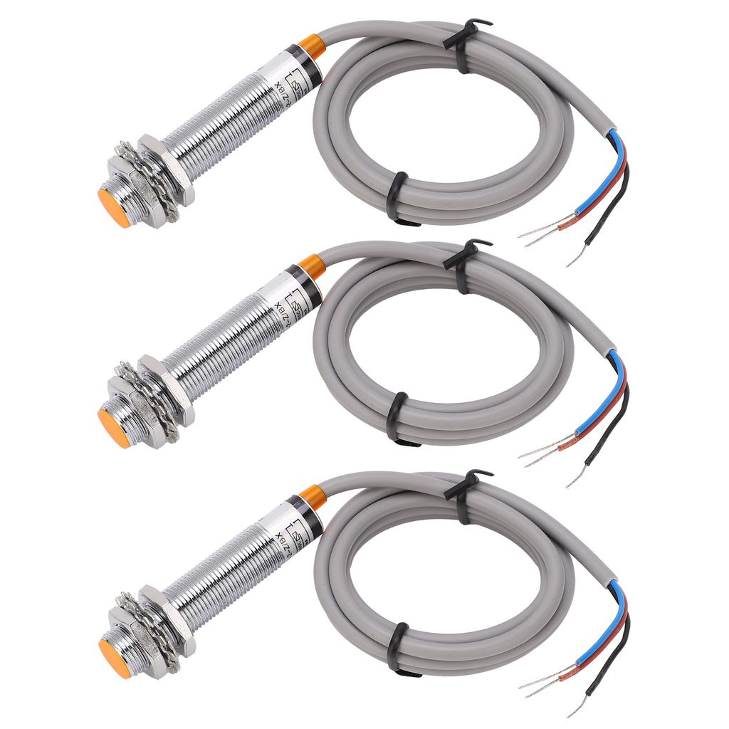 10Pcs Metal Induction Switch 3 Wire NPN NO Capacitive Limit Sensor Detector LJ12A3 2 Z BX