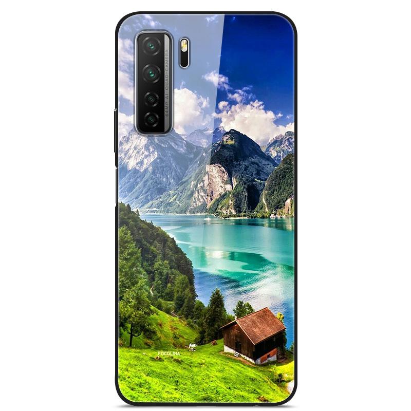 Закаленное Стекло Чехол Для Honor 30s Чехол Стеклянная Задняя Крышка Для Honor 30s Чехол для Телефона Honor30s 30 s Funda Для Huawei Nova 7 SE Чехол