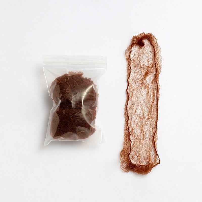 20 шт., инструмент для прически, черный, коричневый, бежевый, кофейный, 5 цветов, 5 мм, эластичные нейлоновые сетки для волос, невидимые сетки для волос для женщин