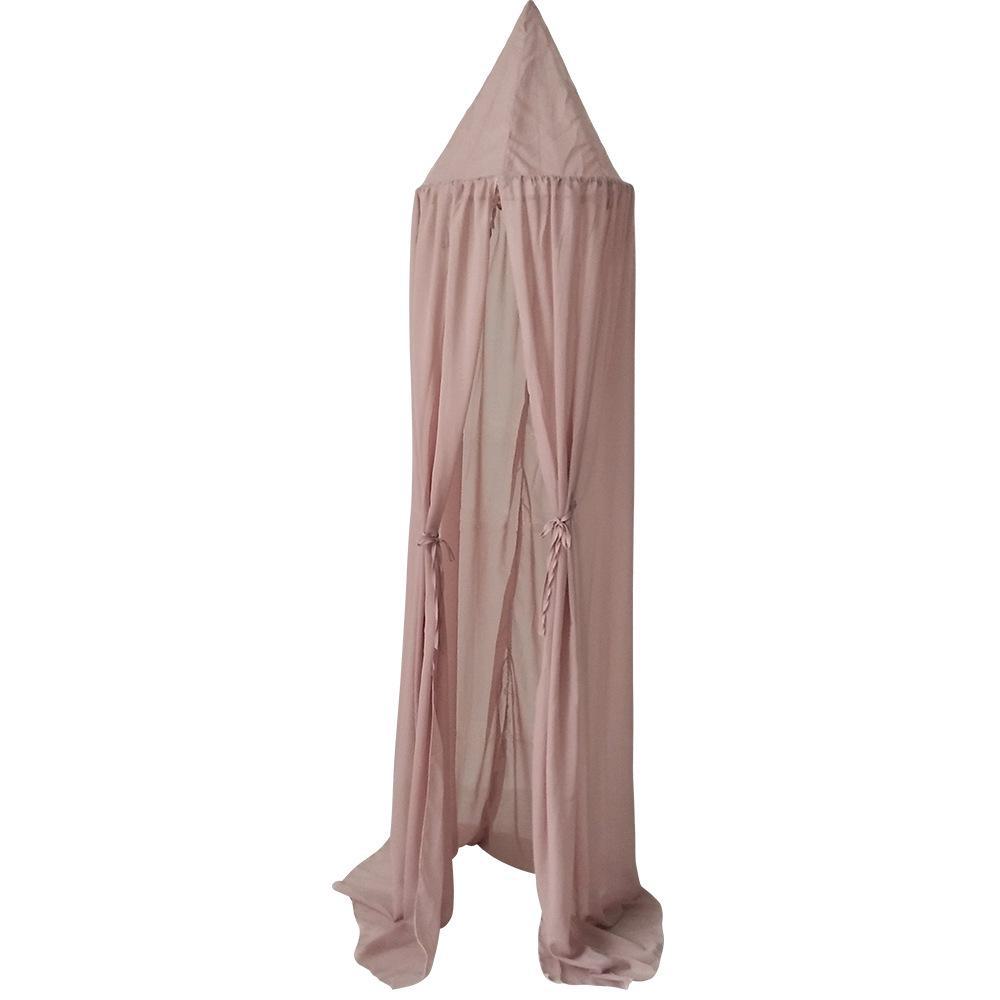 Летняя детская шифоновая занавеска для кровати: Легкая, дышащая, однотонная москитная сетка для детей