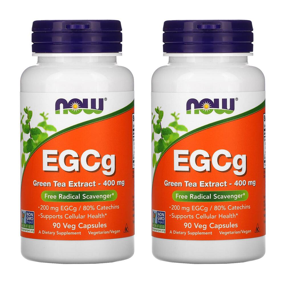 Now Foods EGCG Green Tea Extract 400mg Veg Capsules, 90 Count, 2-Pack