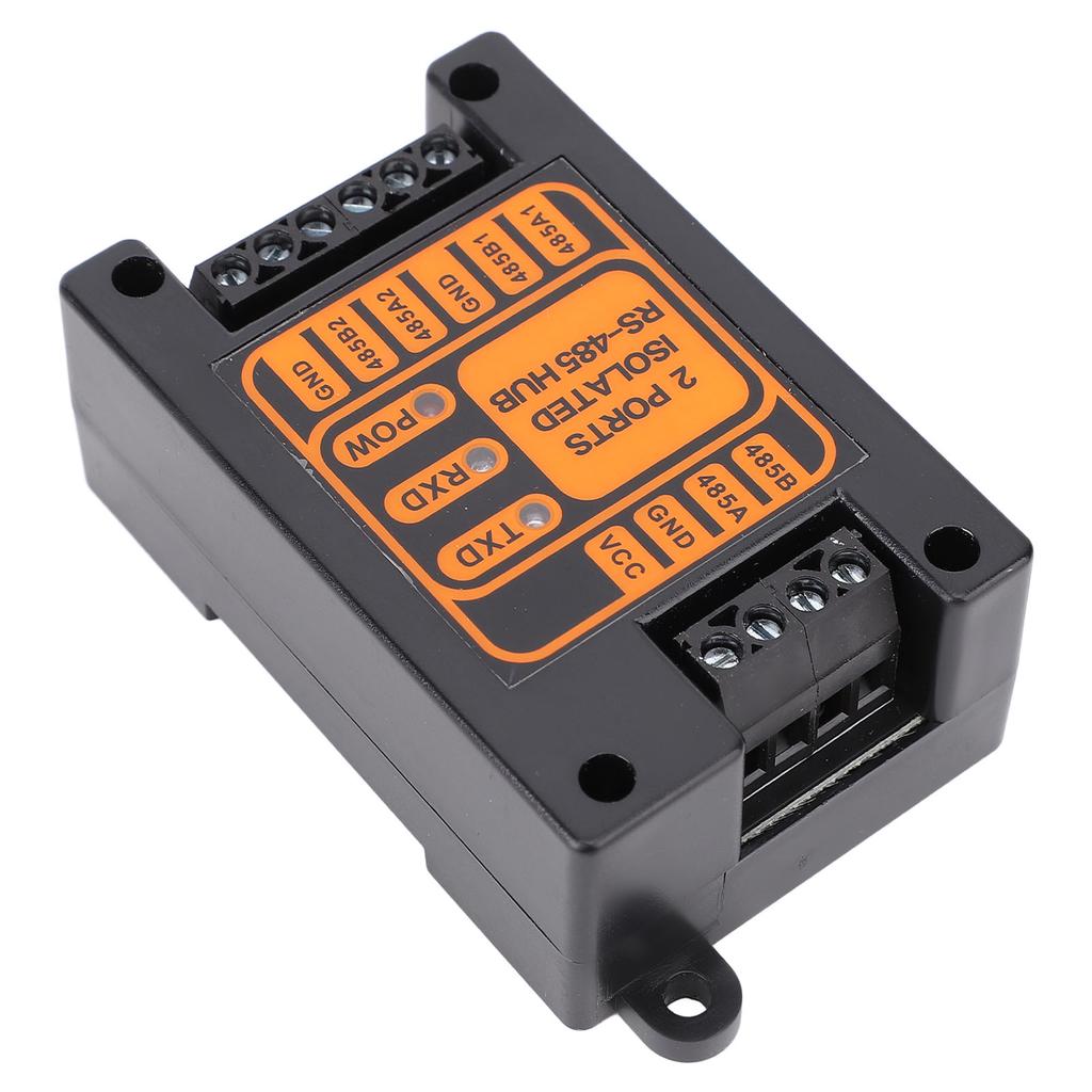 2 Ports Isolated Hub Serial Converter Automatic Isolated Hub 1 in 2 Out Industrial Isolated Hub for Outdoor Engineering Applications