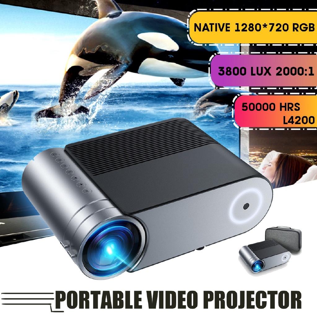 1080P Full HD LED Projector 4K 4000 Lumens HDMI USB Portable Home 3D Cinema Proyector For Android/IOS HDMI VGA AV USB