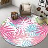 Cute Animal Print Pattern Round Floor Mat Home Bedroom Living Room Decorative Floor Mat Doormat