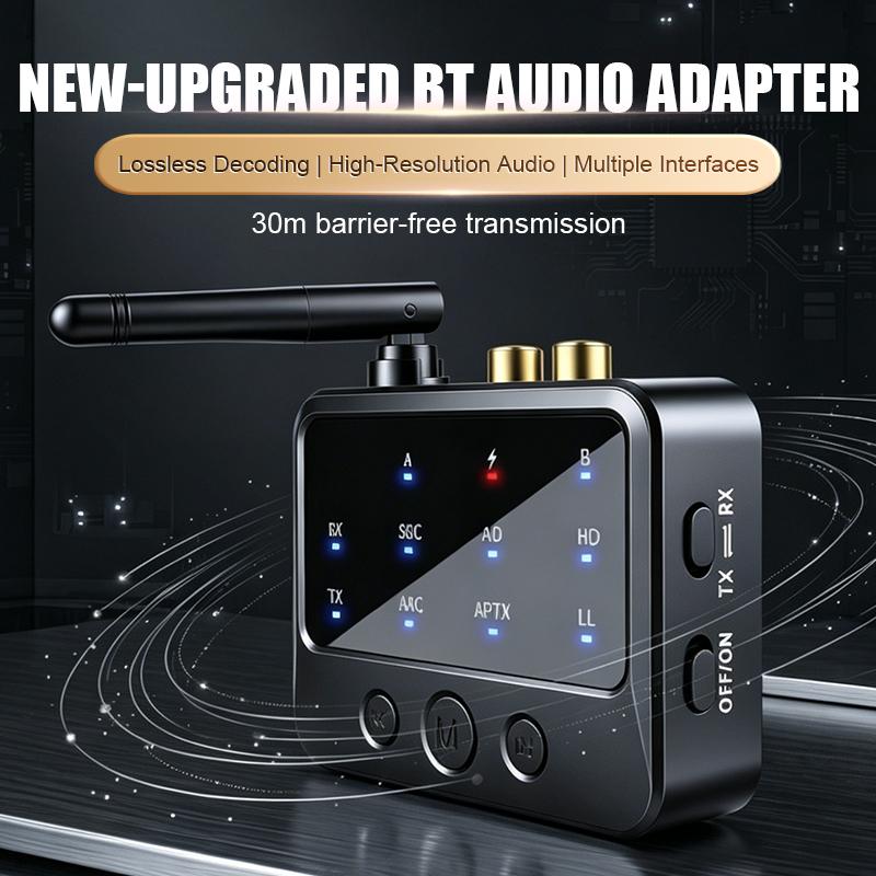 Двойной Bluetooth 6.0 Приемник-Передатчик Steam aptX HD/LL Низкая Задержка 3,5 мм AUX RCA Разъем Беспроводной Аудио Адаптер Для ПК ТВ