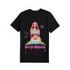 Футболка Nicki WRLD Tour Nicki Minaj с коротким рукавом, подписанная, черная, унисекс