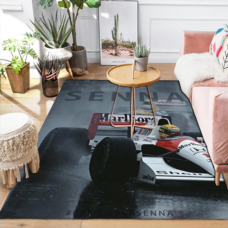 Ayrton Senna racing Rug Floor Mat for Living Room or Bedroom Soft and Comfortable Carpet a Gift for Birthday and Holiday.NFF0928194