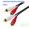 3.5mm to Dual RCA Audio Cable (1-to-2 / 2-to-2) – For Connecting Phones/PCs to Speakers (AUX Audio Cable)