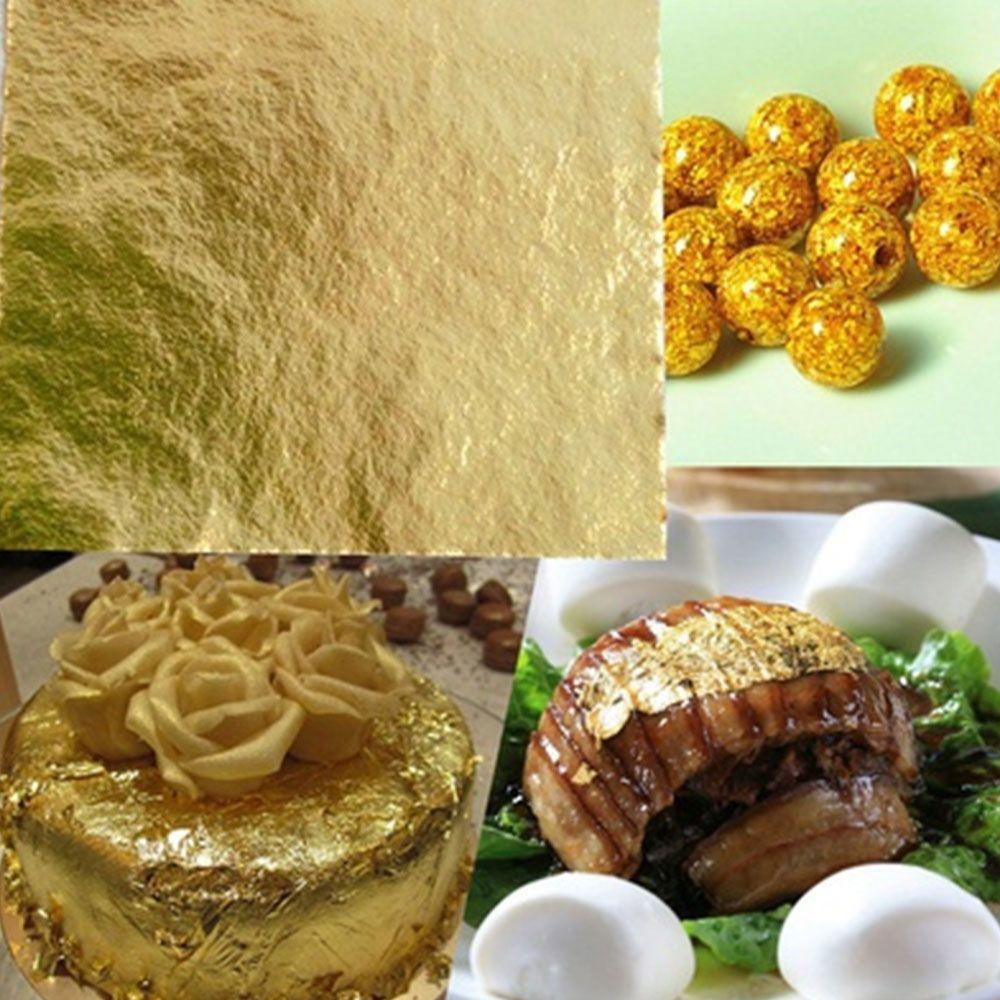 Colour Brush 24K Art Scrap Ship Design Gilding Fram Framing for Art Crafts 100X24K Gold Leaf Sheets