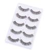 5 Pairs Makeup Natural Cross Black Handmade False  Eyelashes Eye Lashes Extension