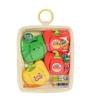 Милый мешочек для хранения кукол, плюшевый брелок, мягкий шарм в виде фруктов и овощей, милая подвеска с улыбающимся лицом и подвесным кольцом
