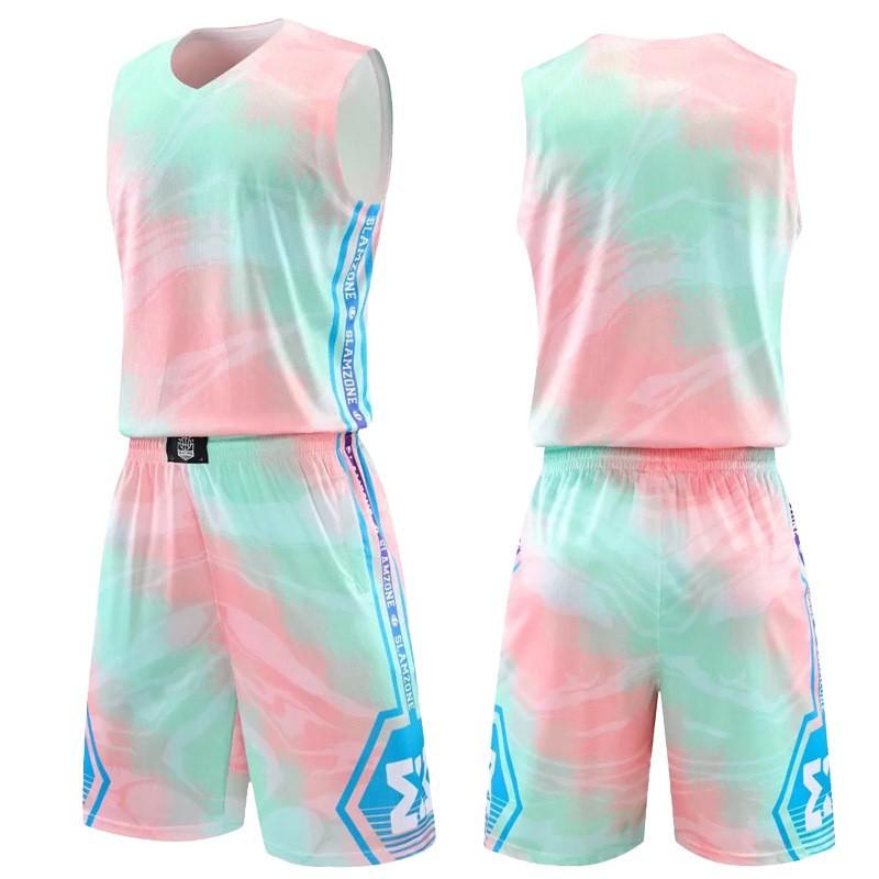 Mens Basketball Jersey Set Breathable Quick Dry Sleeveless Team Uniform Practice Game