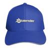 Blender 3d White Logo Baseball Cap Quick Dry Performance Cotton Twill Breathable Contrast Two Tone Brim