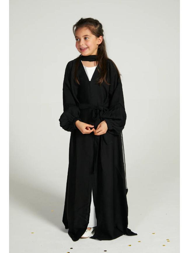 Кардиганное платье для девочек Yiduo Duo с волнистыми рукавами-фонариками - Плиссированный халат YT1023#