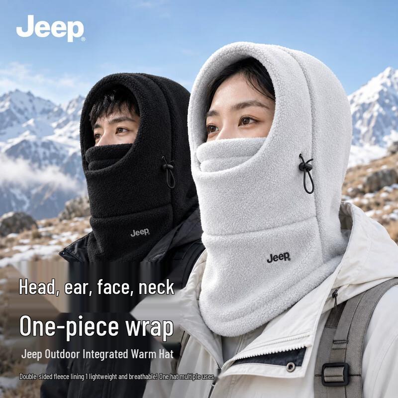 JEEP Outdoor Winter Thermal Fleece Hat and Neck Gaiter