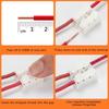 100Pcs Push Quick Wire Cable Connector Spring Clamp Terminals 2 Pin Spring Wire Connectors Wiring Terminals Easy to Use