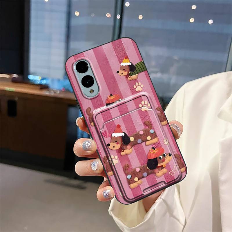 Waterproof Anti-dust Phone Case For Fujitsu Arrows F-52E/We2 Graffiti Card slot Fashion Design Soft case Durable Cute