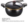 Nonstick Ceramic Coated Soup Pot with Lid 8L Micro Pressure Cooker Heavy Metal-free Cooking Pot for Stovetops