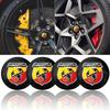 WLG3 4pcs 56mm car wheel hub center cover logo sticker For Abarth FIAT Punto 500 Tipo Stilo Palio Bravo Doblo Panda Ducato
