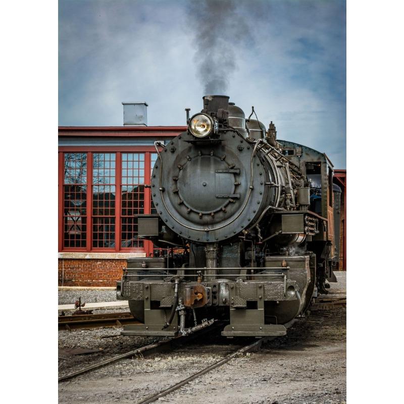 Винтажная Железная дорога Ретро Железнодорожный Паровоз Локомотив Пейзаж Художественный Постер Холст Картина Настенные Принты Картина Комната Домашний Декор