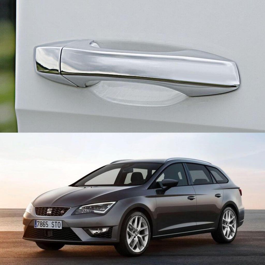 Накладка на дверную ручку с текстурой углеродного волокна для 13-19 SEAT Leon MK3 Седан