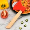 Pizza Stainless Steel Axe Pizza Cutter Wooden Handle Baking Tool Single Wheel Pie Cutter Pizza Cutter Kitchen Accessories