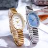 Минималистичные овальные кварцевые часы Женские часы Модные стальные часы с кварцевым механизмом Повседневные наручные часы Подарки Кварцевые наручные часы
