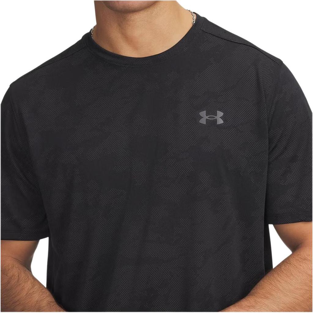 Under Armour Мужская футболка Tech Vent с жаккардовым логотипом, круглым вырезом, коротким рукавом, топ 1390047-001