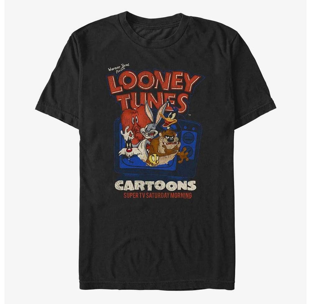 Футболка Looney Tunes Looney Tv Большого и Высокого Роста Унисекс Размер S-5XL Унисекс Футболка