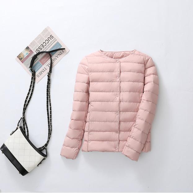 Autumn and winter new light down jacket women wear inside the liner with a round neck V-neck to keep warm, collarless light vest